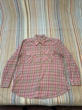 Source Unknown Pink Plaid Women's Button-Down Shirt